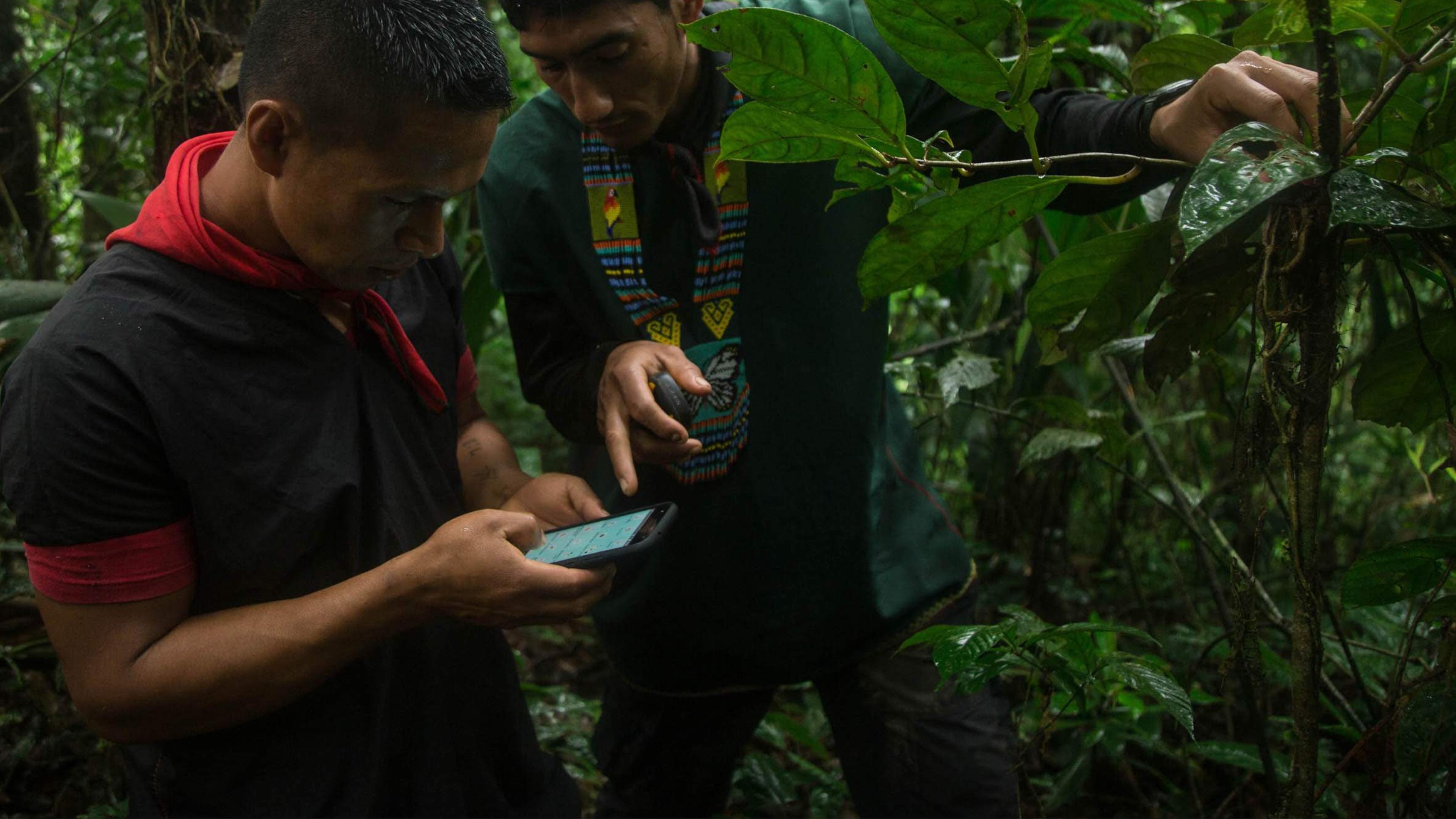 Indigenous guards learn about gps systems to protect their territories